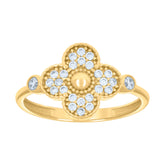 10kt Yellow Gold Womens Pink Emerald-cut Cubic-Zirconia July Birthstone Ring